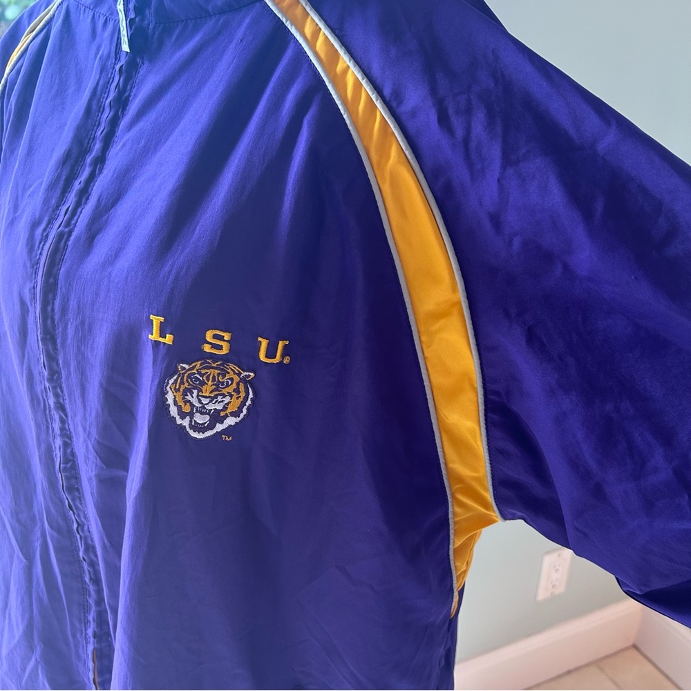 Red Oak Sportwear LSU Tigers Purple Windbreaker Jacket